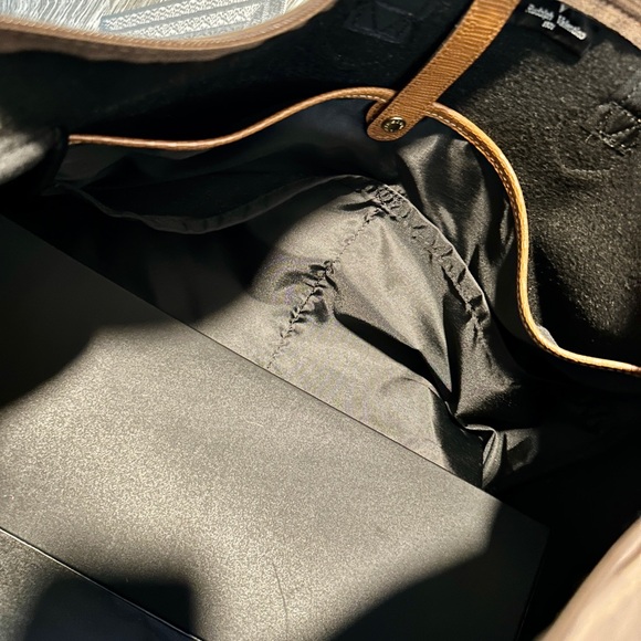 Valentino Garavani Taupe Duffel Bag with Camel Accents - Picture 6 of 15